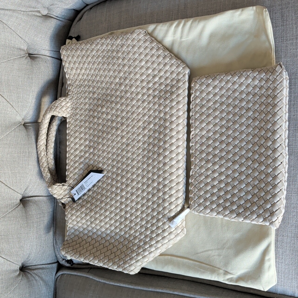 Naghedi St. Barths Medium Tote in Ecru